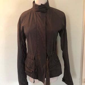 Womyn Olive Nylon Jacket Sz 0 💚